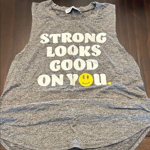 Gray burn boot camp tank